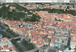 Apple now shows Graz in 3D